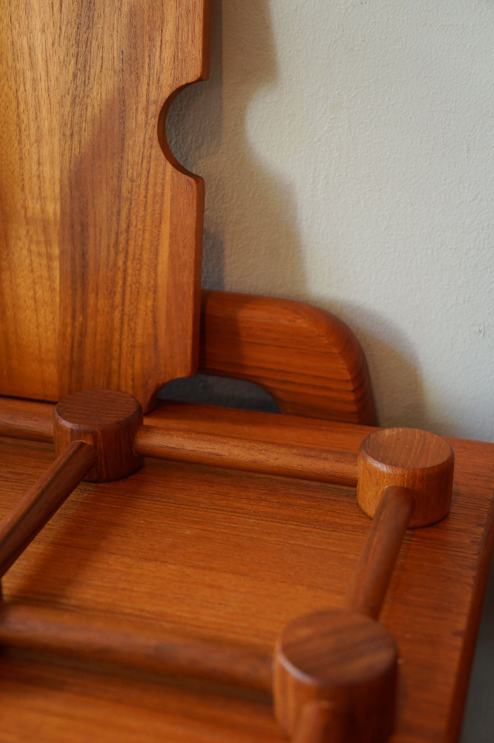 ニッセン チーク材 ガラス トレイ デンマークヴィンテージ/NISSEN Teak