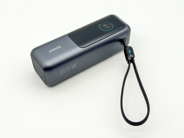 Anker Power Bank（25000mAh, Built-In & 巻取り式 USB-C ケーブル