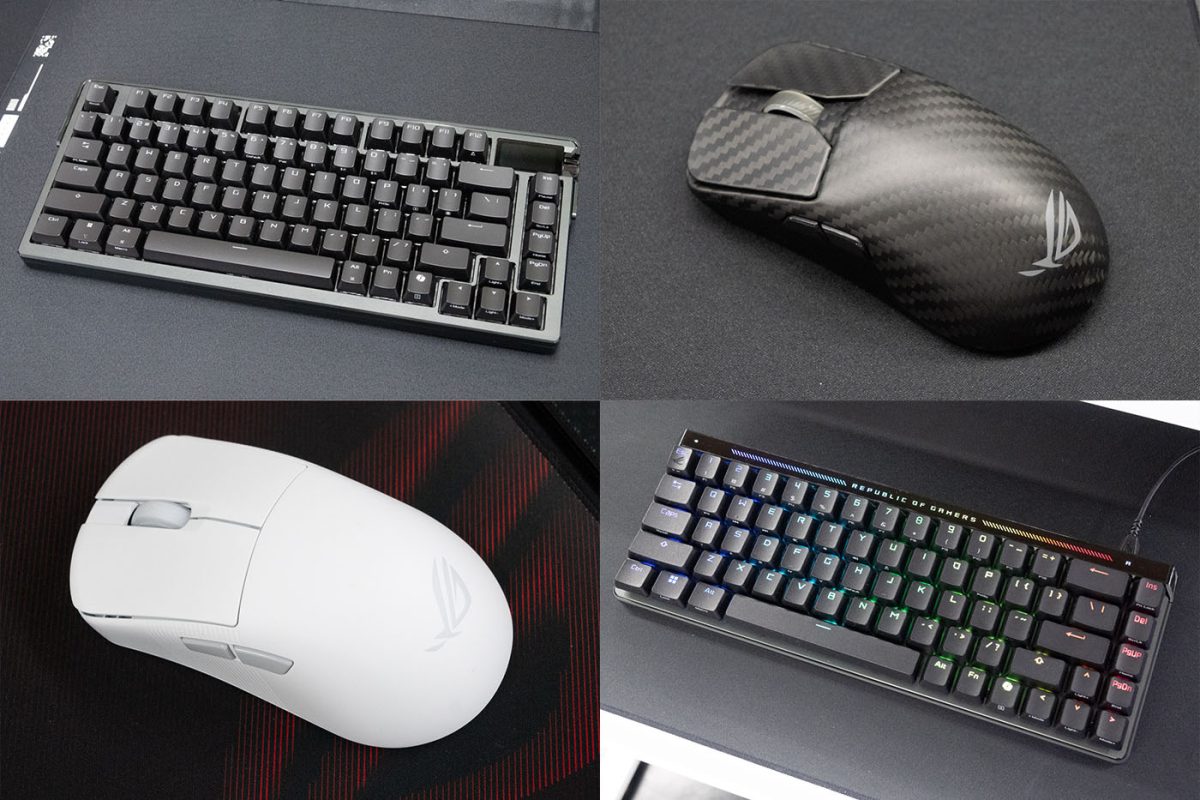 ASUS、ラピッドトリガー対応キーボード／カーボン製マウスなど「ROG