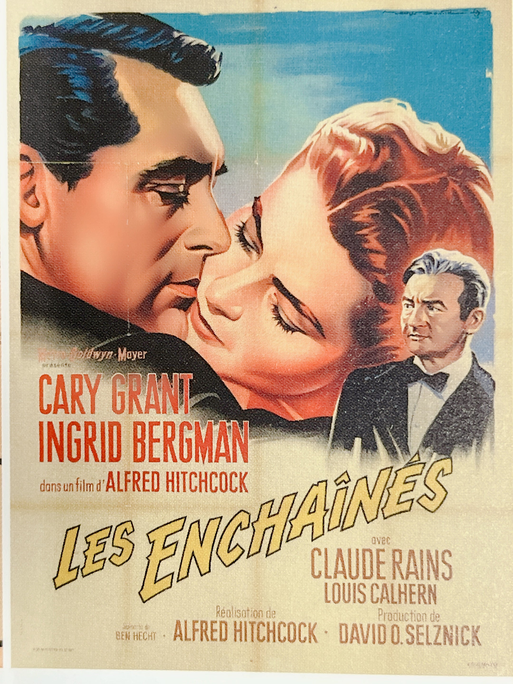 イングリッド・バーグマン「汚名」オリジナルリトグラフポスター 1948