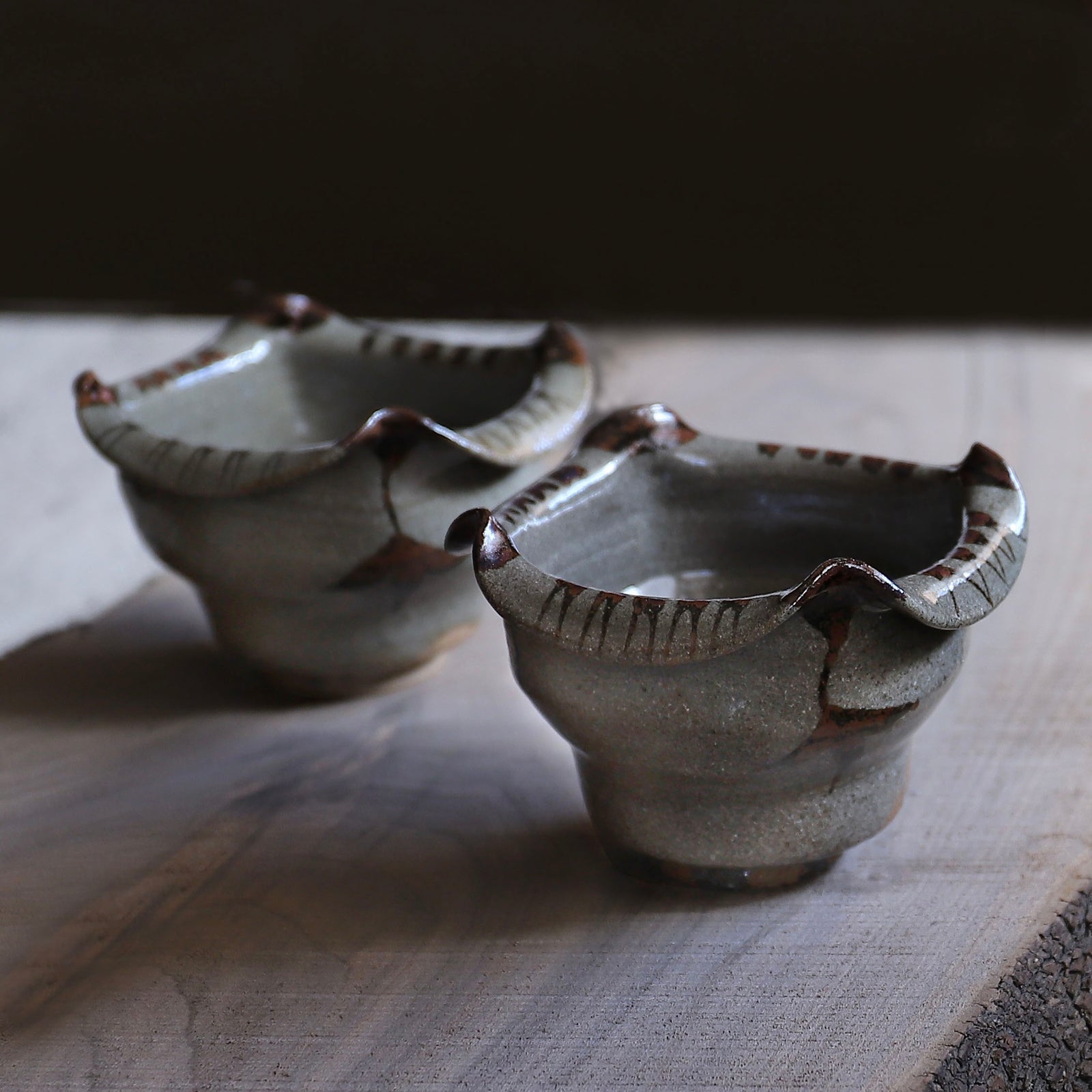 中里重利 (三玄窯) 絵唐津向付 六客揃 – Gallery Nisui