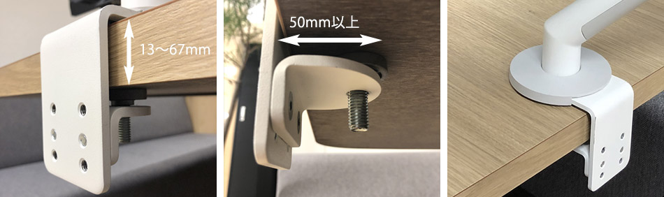 Flo(フロー) モニターアーム デュアル ホワイト ( VESA規格対応 CBS