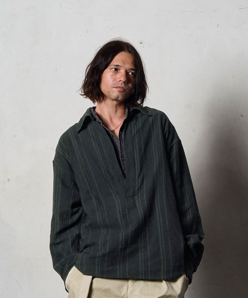 EGO TRIPPING / BREBREEZE エゴトリッピング スキッパーシャツ プル