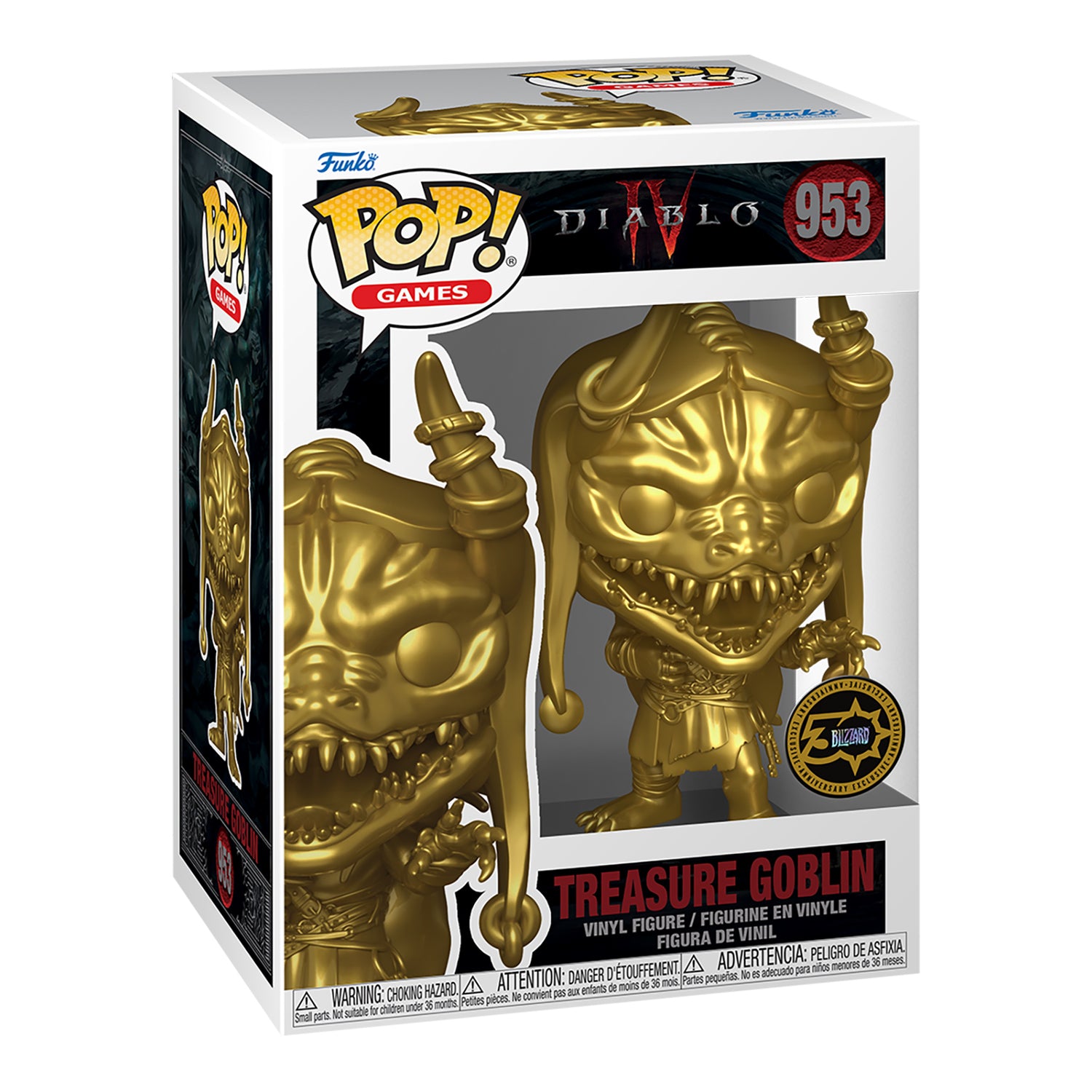 Diablo IV Treasure Goblin Gold Funko Pop! - Exclusive – Blizzard