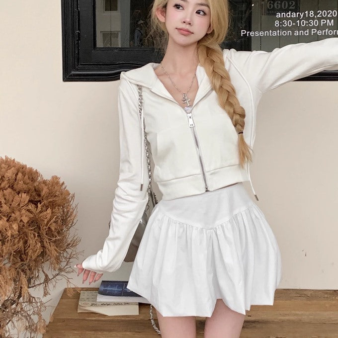 セットアップ レディース 韓国 パーカー ミニスカート 上下セット