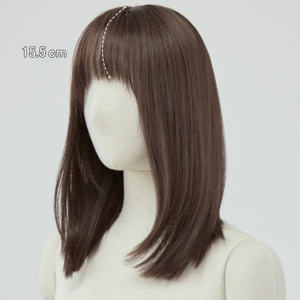 Qoo10] ピンクエイジ 総手植えフルウィッグ) リーフカット マ