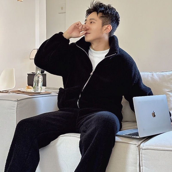 Qoo10] スリープウェア 冬 コーラル・ベルベット