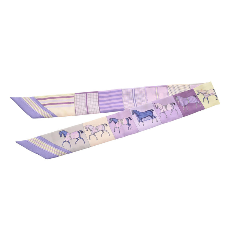 エルメスツイリー 新・馬着ガヴロッシュ 紫 レディース シルク