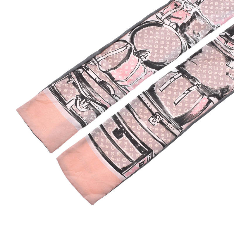 ルイヴィトンバンドートランク ピンク/グレー/黒 レディース スカーフ