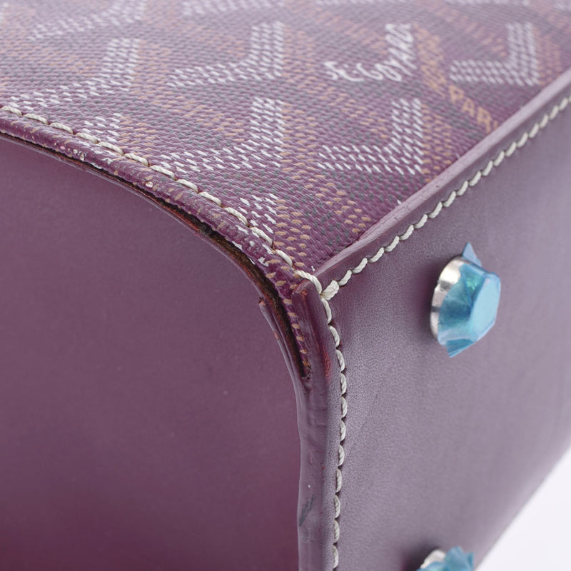 ゴヤールコモール パープル ユニセックス PVC トートバッグ GOYARD