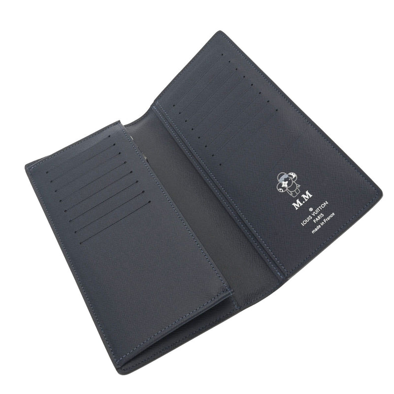 ルイヴィトンポルトフォイユブラザ 14136 ネイビー メンズ タイガ 長