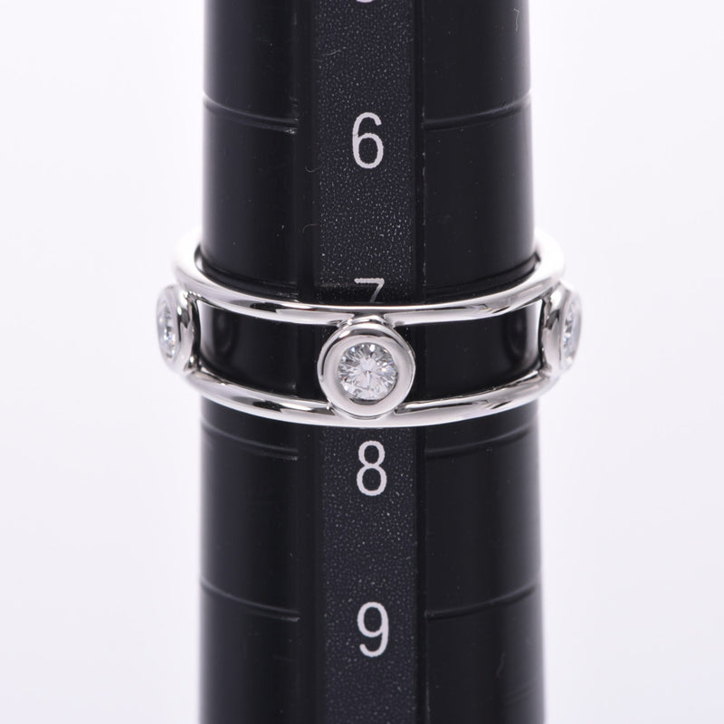 ティファニーダブルワイヤーリング 5Pダイヤ レディース Pt950プラチナ