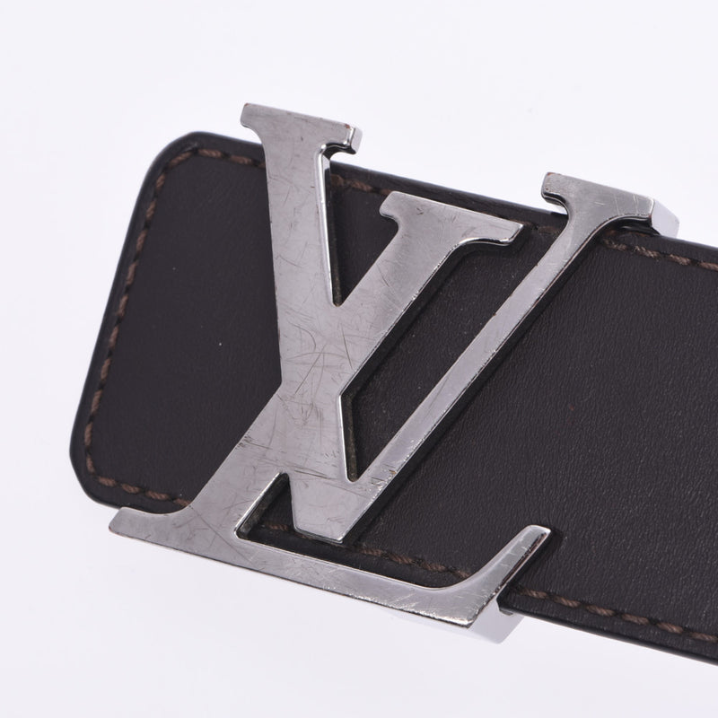 ルイヴィトンサンチュール イニシアル サイズ95cm ブラウン シルバー