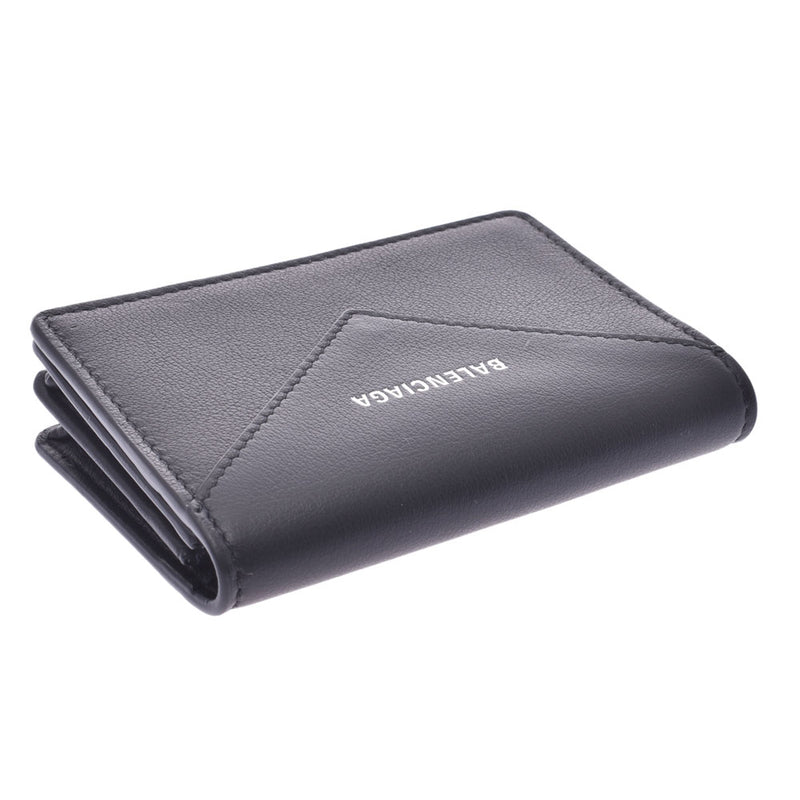 バレンシアガペーパー 名刺入れ 黒 ユニセックス レザー カードケース