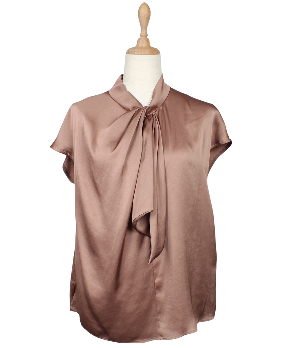 ねじりボウタイフレンチスリーブブラウス - 12Twelve Agenda