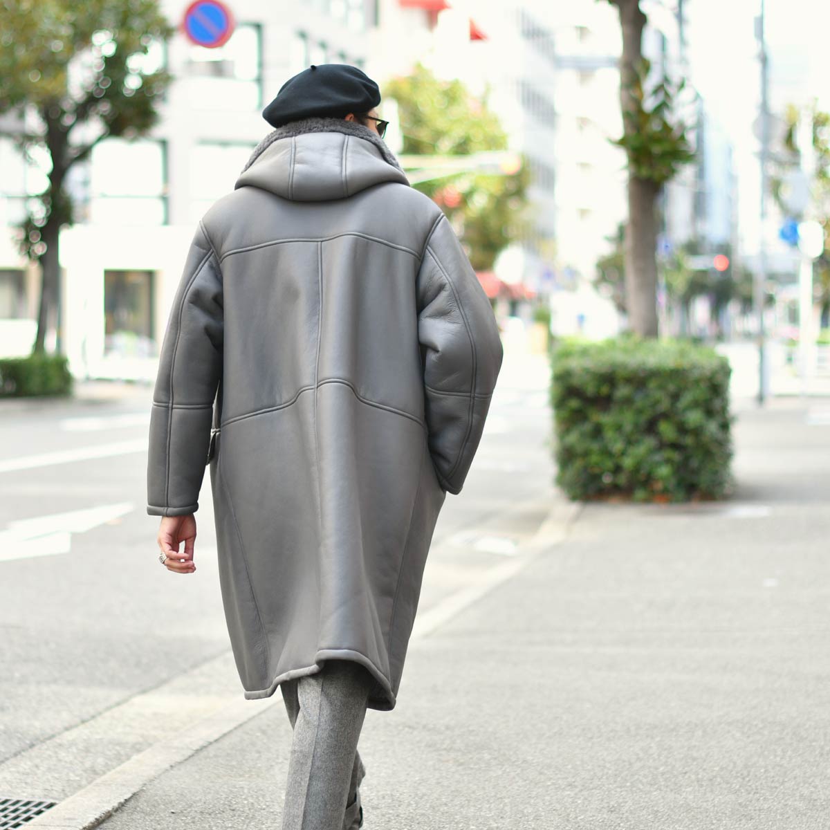 EMMETI【エンメティ】ムートンダッフルコート MONTY SP MOUTON GRIGIO