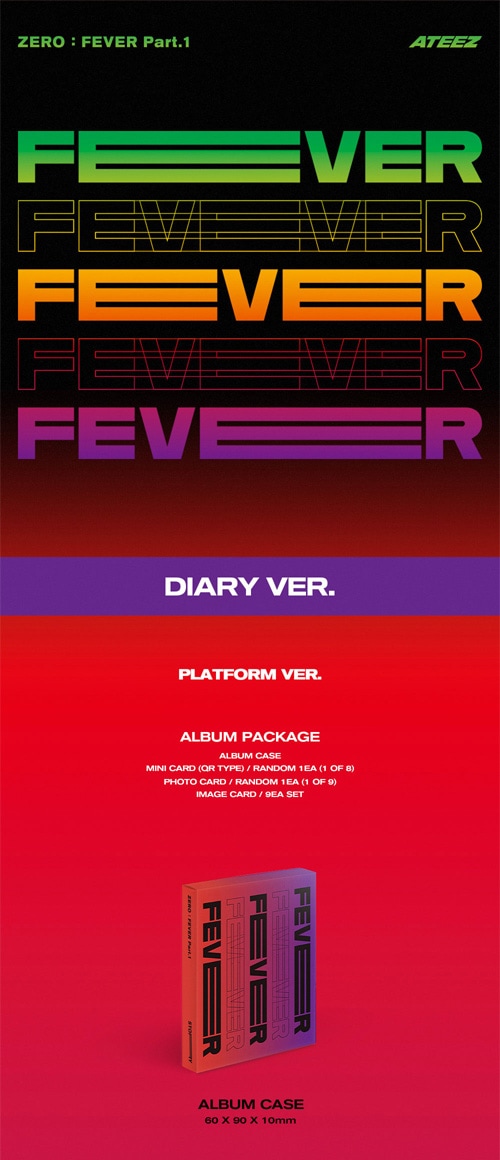 3種セット] 韓国音楽 ATEEZ (エイティーズ) - 5th ミニアルバム 「ZERO