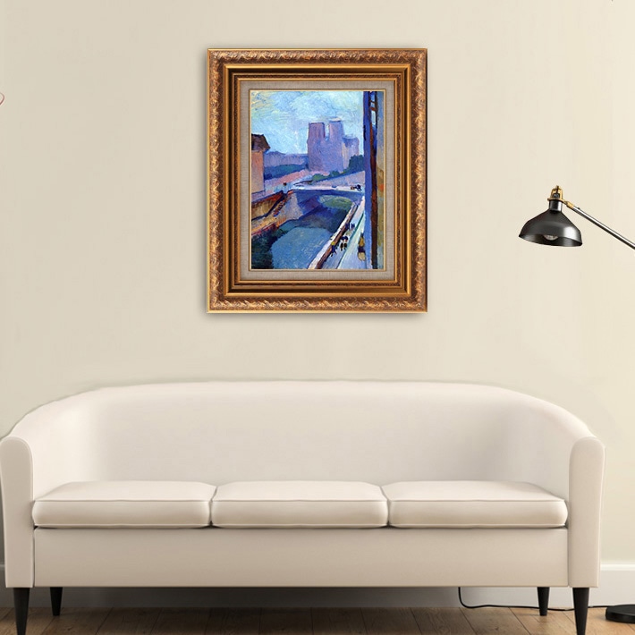 夕方のノートルダムの風景 【10号】 アンリ・マティス 【 額縁が選べる