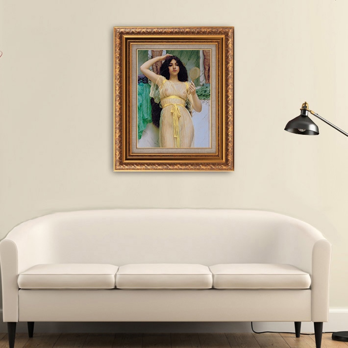 The Mirror 【6号】 ジョン・ウィリアム・ゴッドワード 【 額縁が