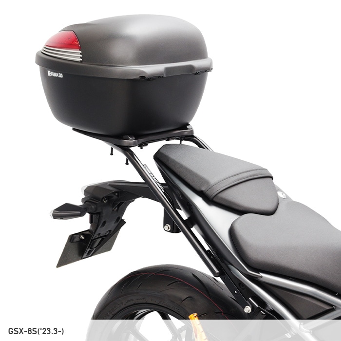GSX-8S GSX-8R EM1AA リアキャリア＋リアボックスセット30L ブラック