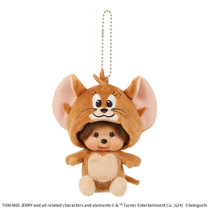トムとジェリー×モンチッチ ジェリーモンチッチ 顔でかSSキーチェーン