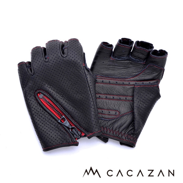 カカザン ドライビンググローブ CACAZAN DDR-050 ブラック レッド