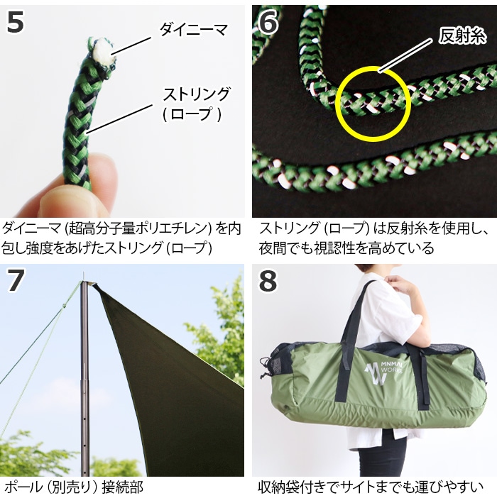 ミニマルワークス ブルーホールオクタタープ MINIMAL WORKS BLUEHOLE