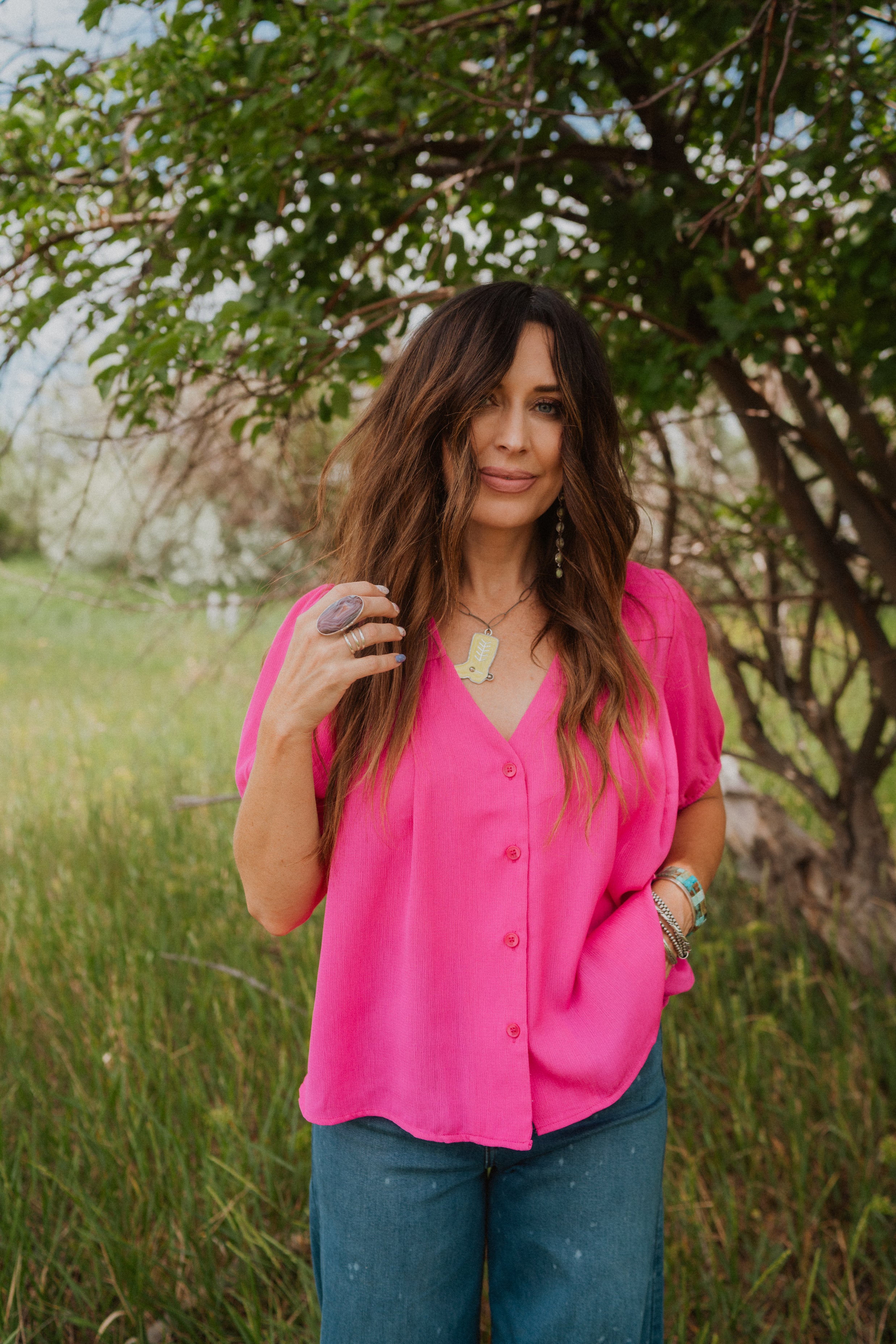 Pink Berry Top – Goldie Lew Jewelry