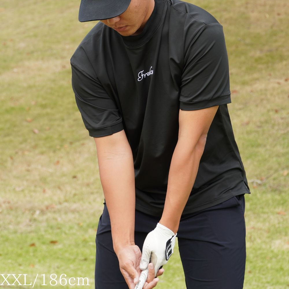 ゴルフフリークス】Freaks logo mock neck shirts(フリークスロゴ