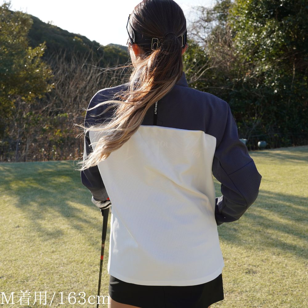 GFFS Logo Dry Jacket(white-gray) – GOLF FREAKS STORE