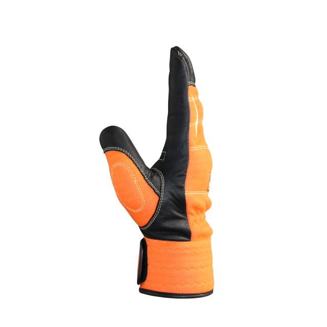 トンボレスキュー 耐切創手袋 アラミド繊維 手のひら革 拳アラミド