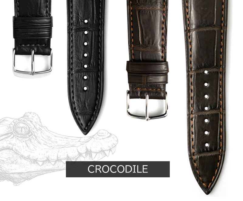 クロコダイル ワニ革】Apple Watch バンド 本革 49mm / 46mm / 45mm