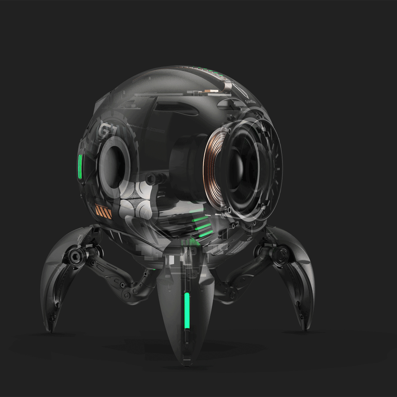 Mars Pro ウォーダメージ イエロー Bluetoothスピーカー | デュアル