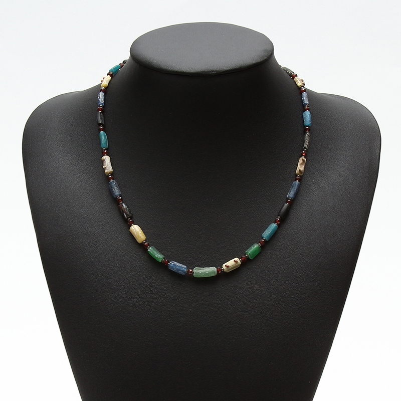 Kaya◇希少ローマングラスピアス✧マルチカラーサファイア/レモン