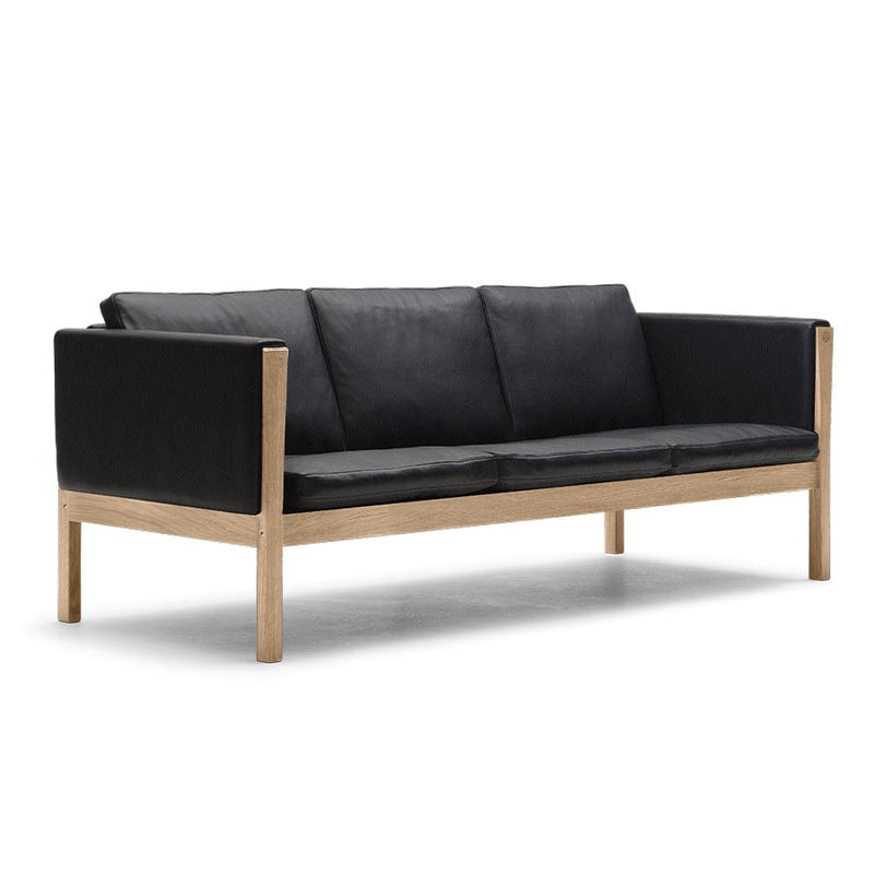 CH163 オーク オイル仕上げ THOR301 ブラックレザー｜Hans. J. Wegner