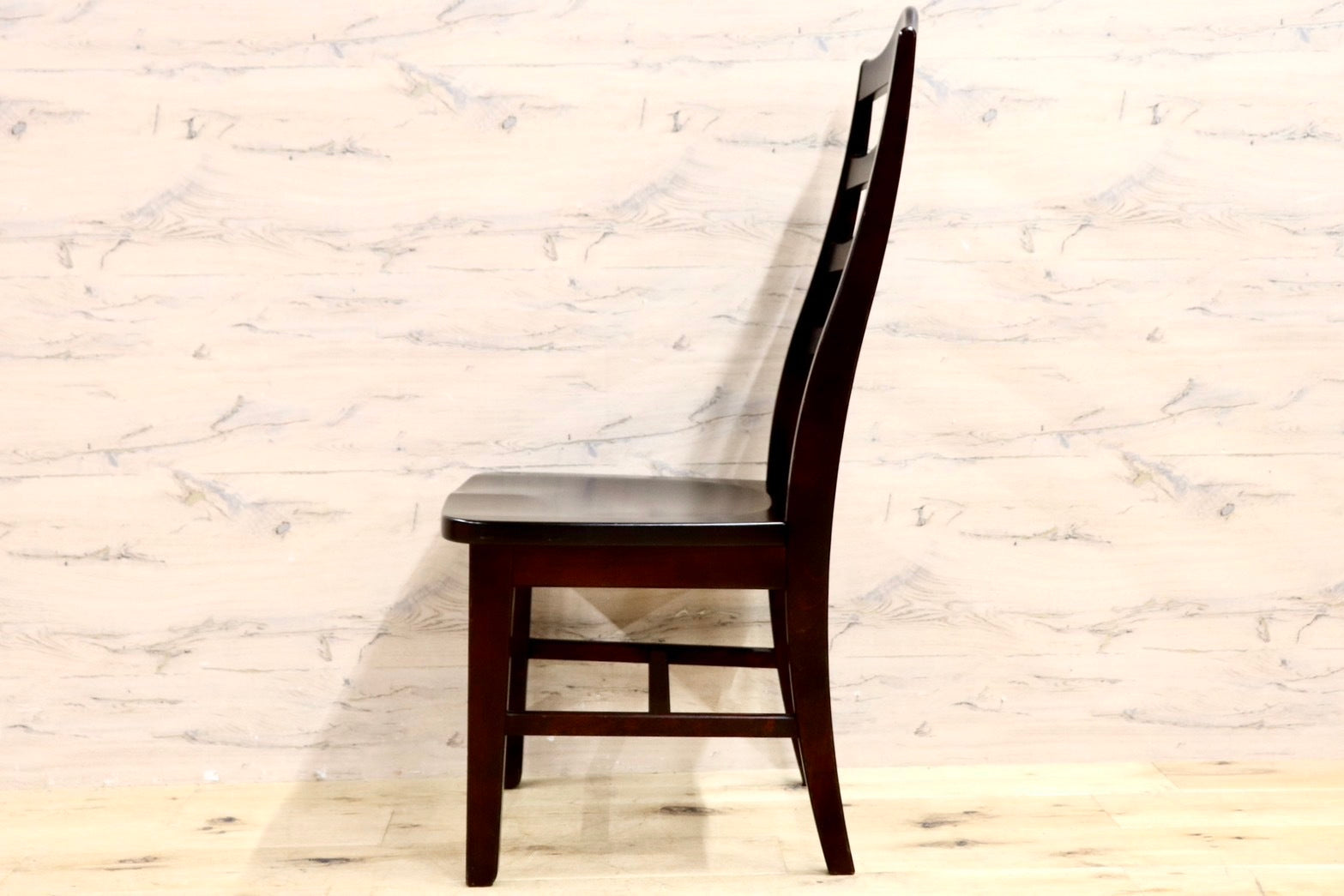 GMHS577○北海道民芸家具 ダイニングチェア ハイバック 椅子 樺材 木製