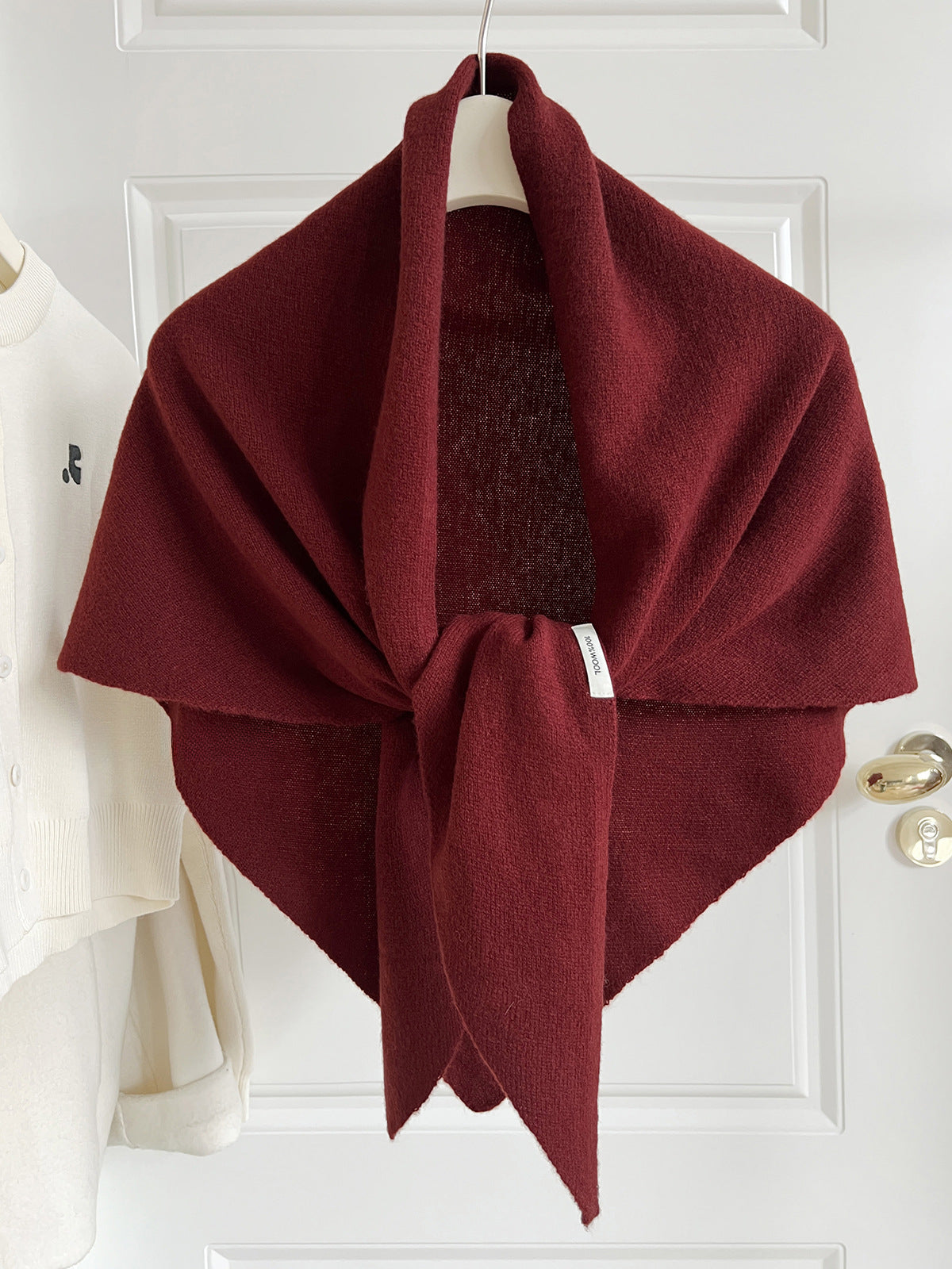 トライアングルニットスカーフ 1837 – gypsophila