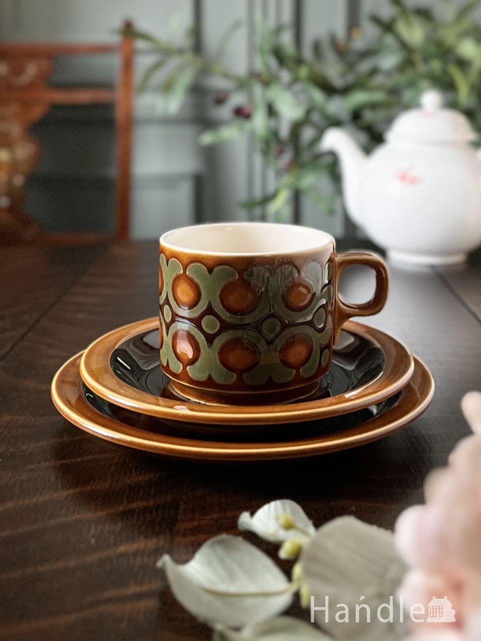 英国アンティークのデミタスカップ＆ソーサー、BOOTHS （ブース社）の