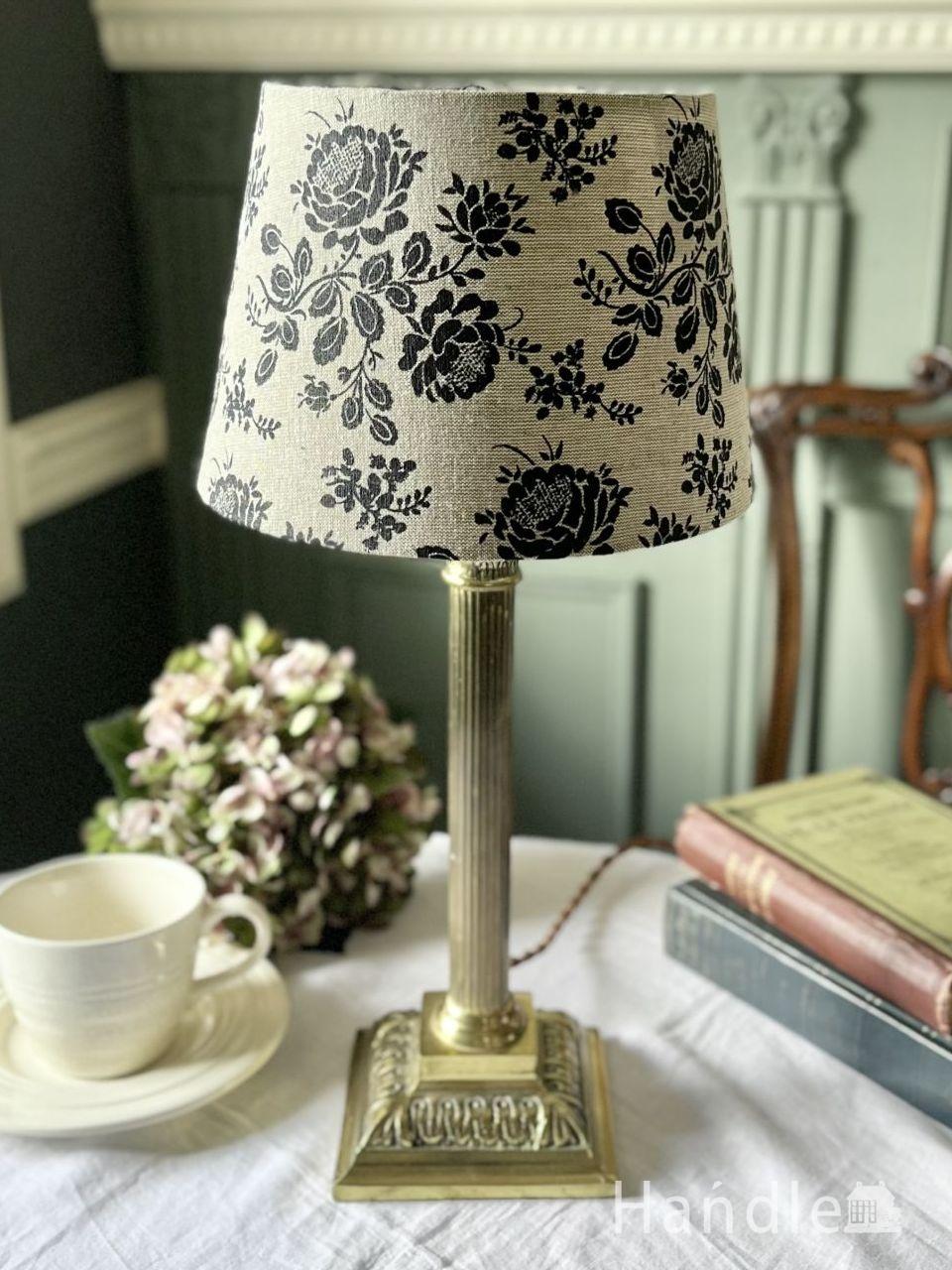 フランスで出合ったアンティークのテーブルランプ 真鍮製スタンド