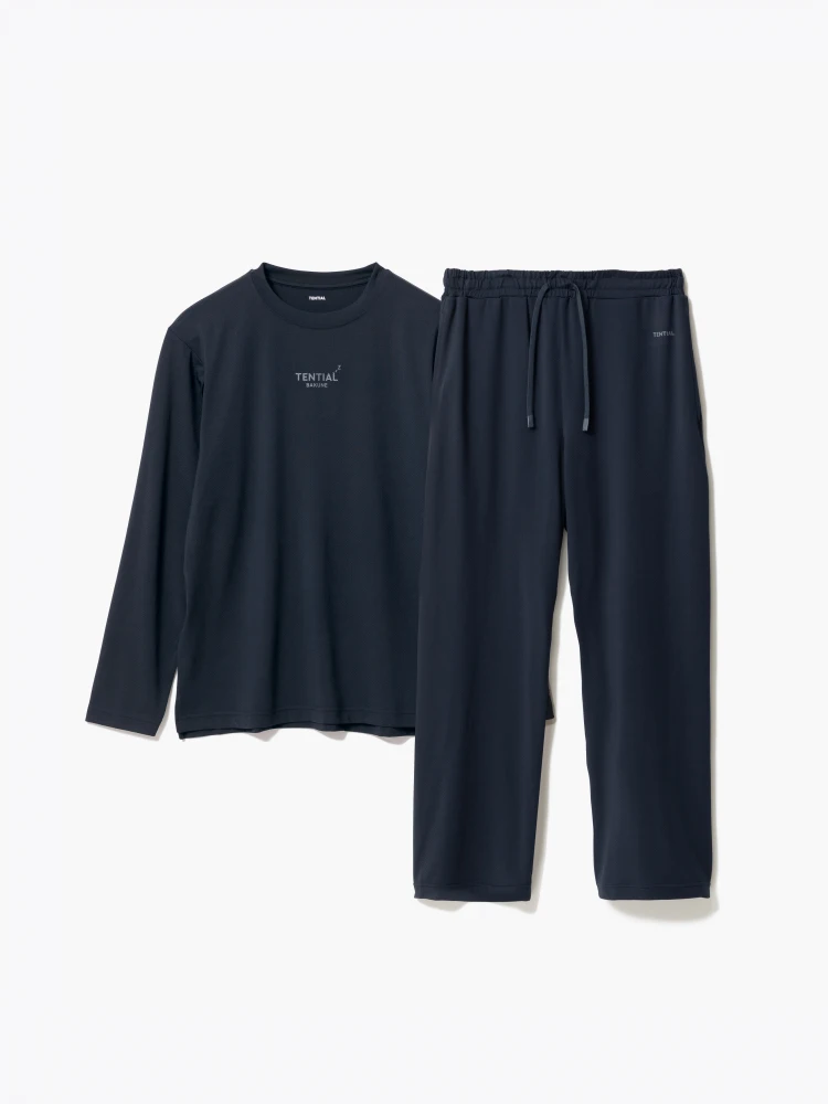 ブラック 【男女兼用】一般医療機器 TENTIAL BAKUNE Mesh 長袖Tシャツ