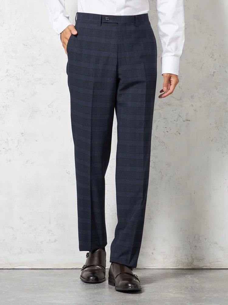 上下ウォッシャブル】スーツ 2つボタン ウールライク チェック nero