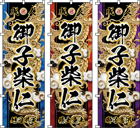 成人式幟.卒業式のぼり旗☆名入れ旗.名前のぼり☆体育祭.応援旗