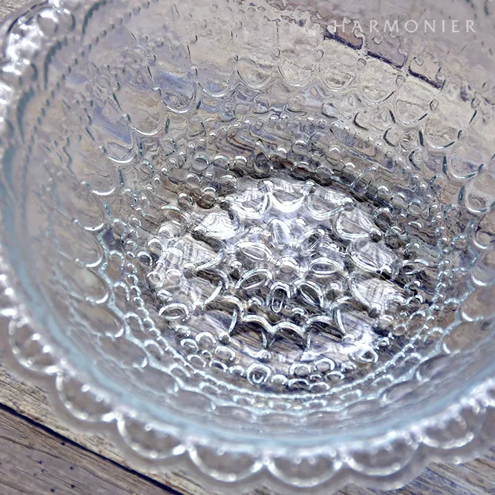 クリアレースガラスボウル17cm/トルコ製｜輸入食器・雑貨の通販 | 輸入