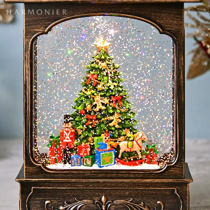 リキッドLEDランタン/ワイドツリー※電池/USB仕様｜クリスマス雑貨の