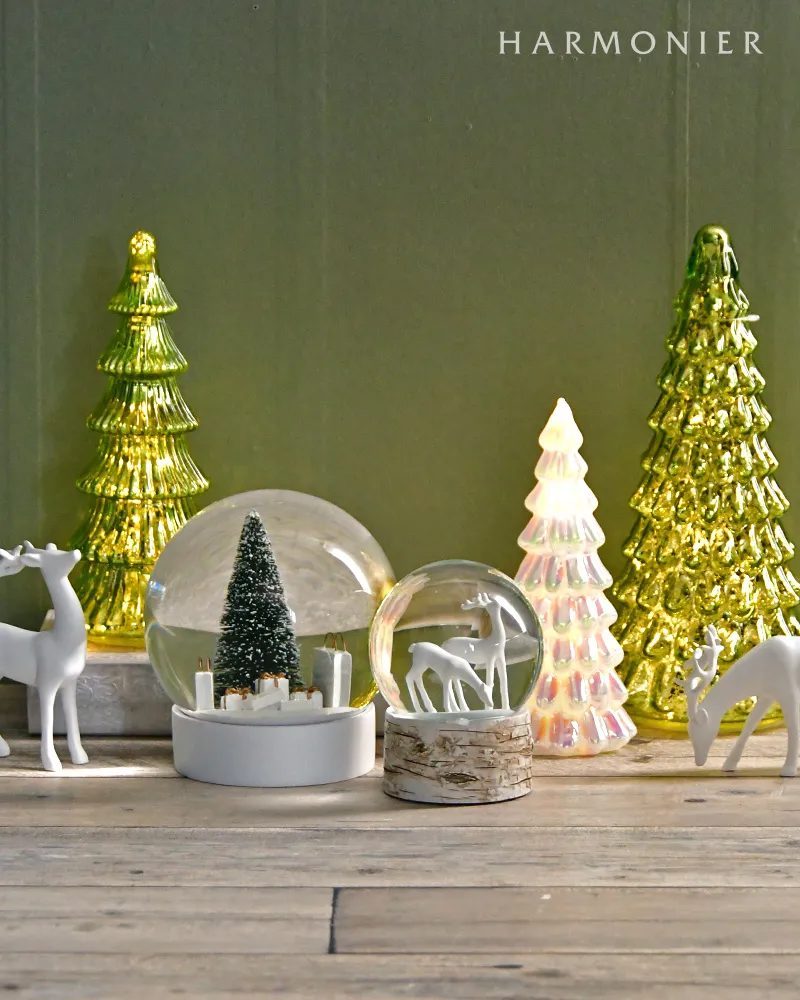 LEDアンティークツリー/グリーンM 25cm｜クリスマス雑貨の通販