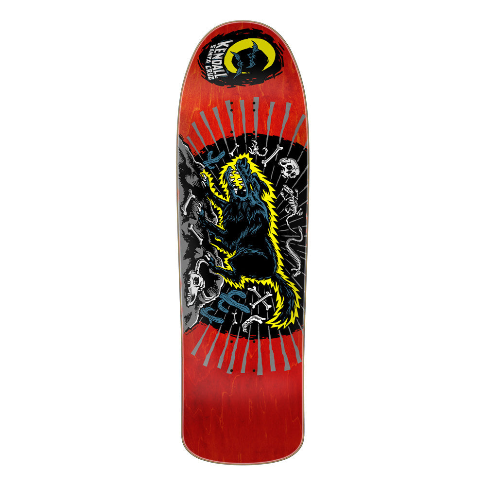 9.28in x 31.45in KENDALL WOLF REISSUE SKATEBOARD DECK – ハスコ