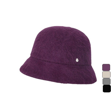 送料無料】アンゴラ混 クロッシェ レディース ハット クロッシェ