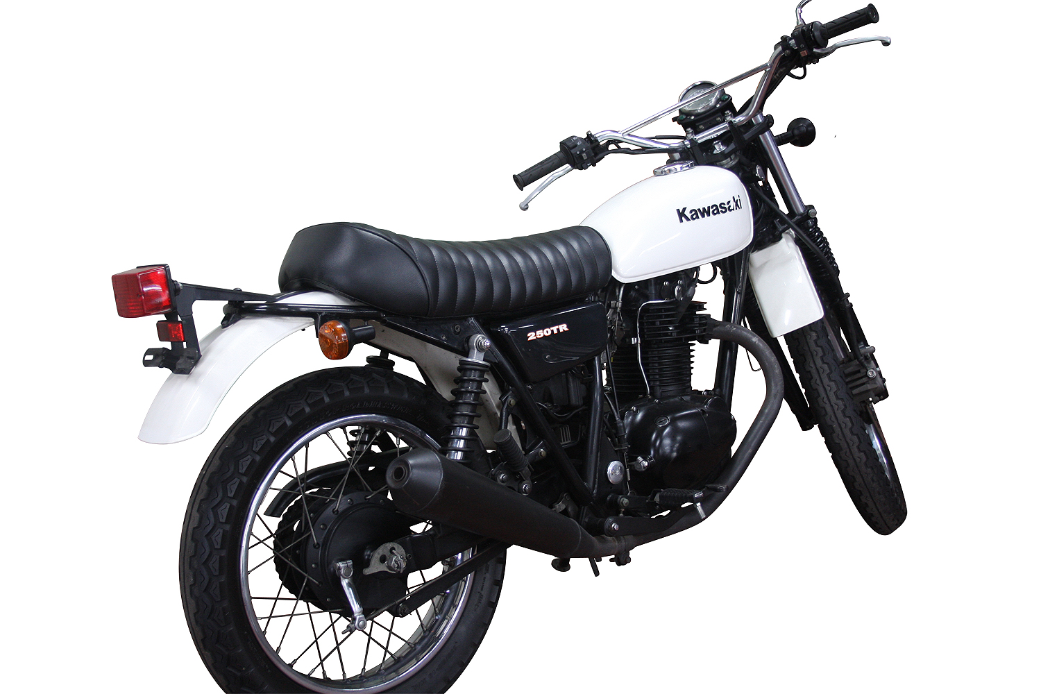 250TR カスタムシートカバー ブラック/タックロール | オートバイの