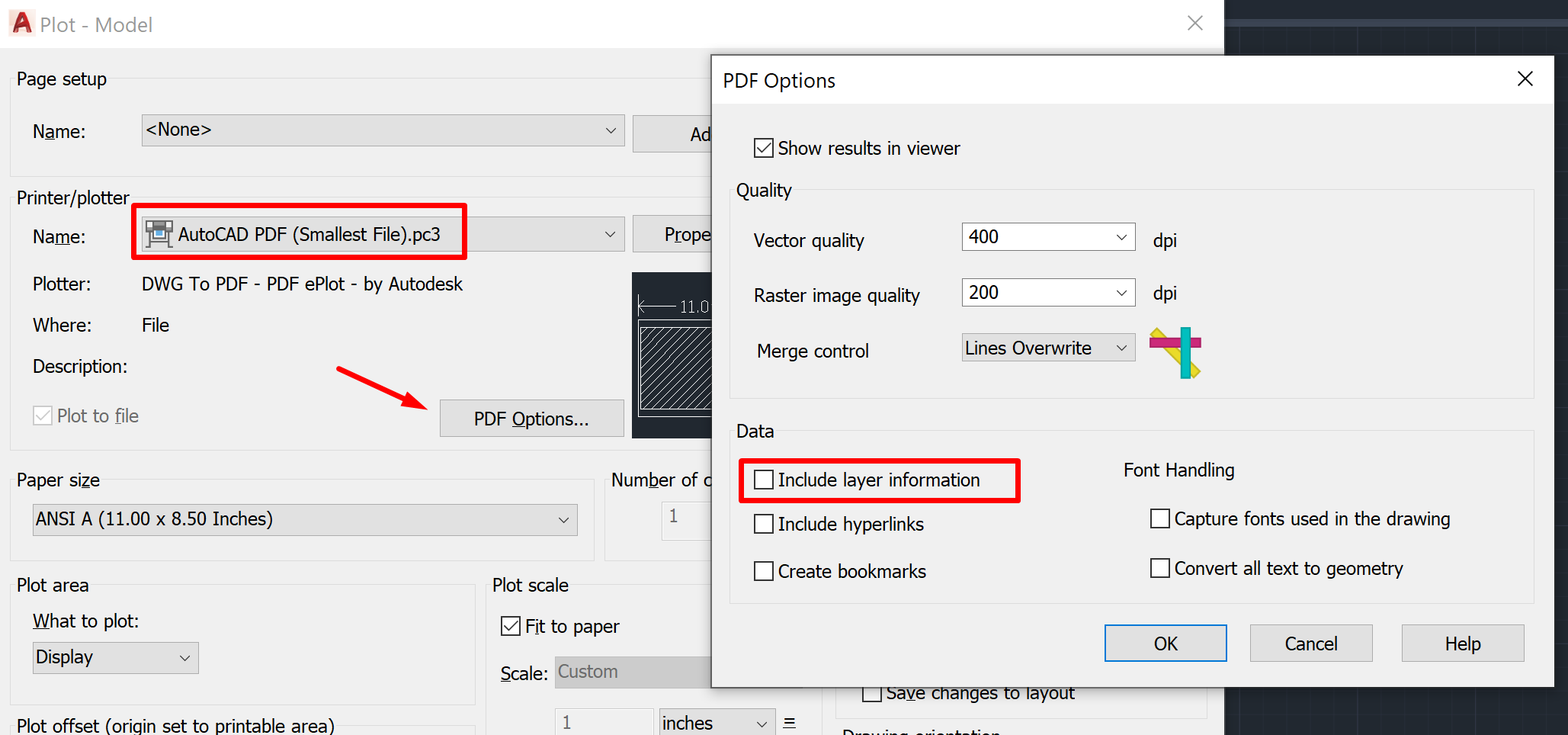 AutoCAD で PDF の画層を追加または削除する方法
