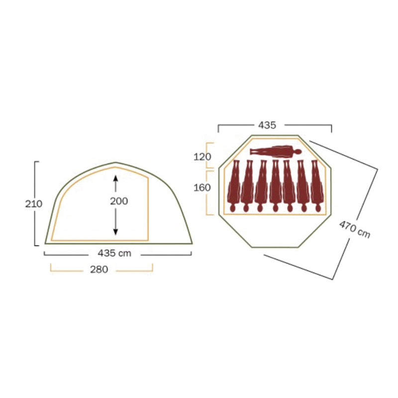 Varanger Dome 8-10 Outer Tent incl. Pole – Helsport.jp